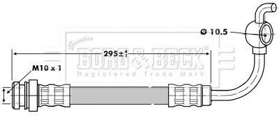 BORG & BECK stabdžių žarnelė BBH6808